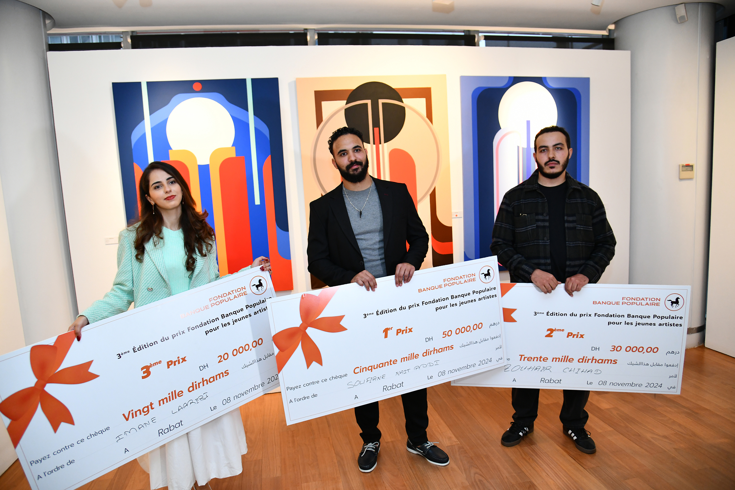 Trois jeunes artistes primés par la Fondation Banque populaire